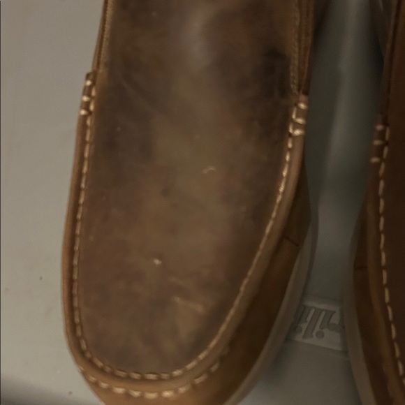 Skechers Brown Slip-On Leather Loafers for Men - Picture 4 of 7